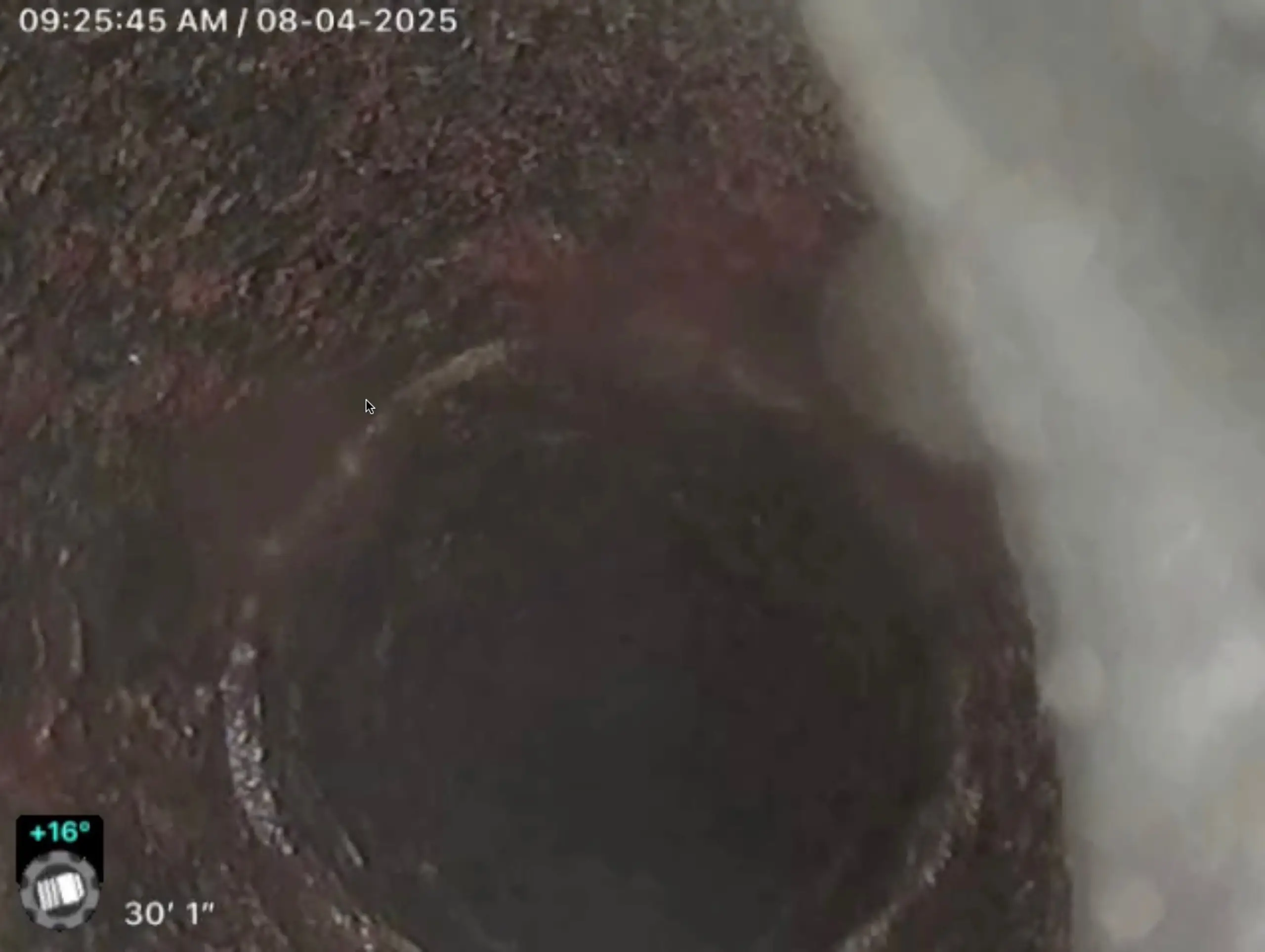 after sewer cleaning
